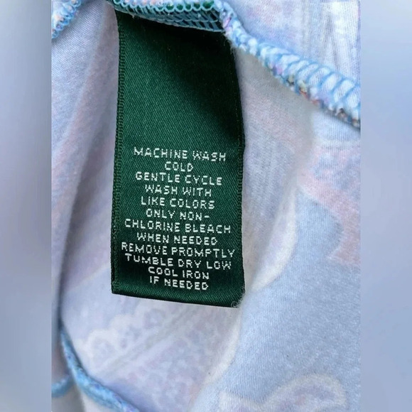 Lauren Ralph lauren blue paisley pattern sleeveless midi dress Size‎ Large - Picture 2 of 7